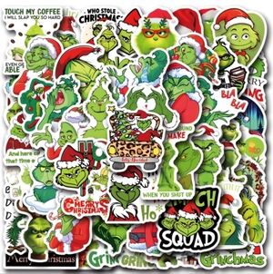 2/$10  50 Piece The Grinch Christmas Sticker Pack